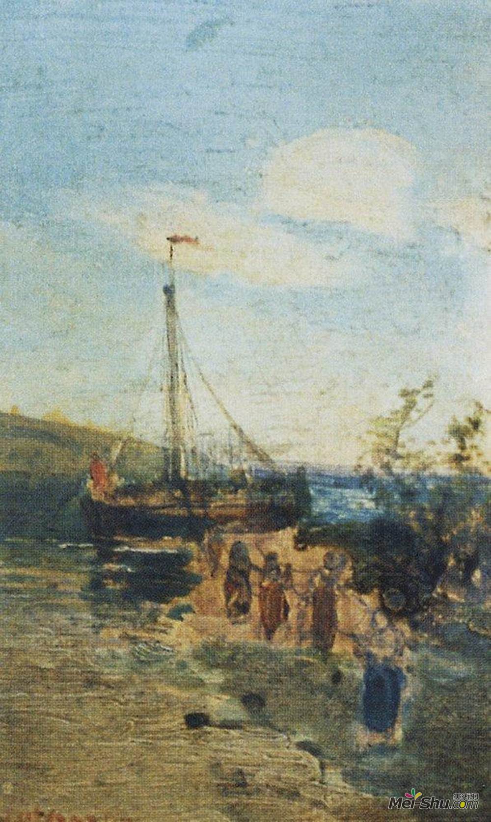 阿列克谢·孔德拉季耶维奇·萨伏拉索夫(Aleksey Savrasov)高清作品《女性腰带》