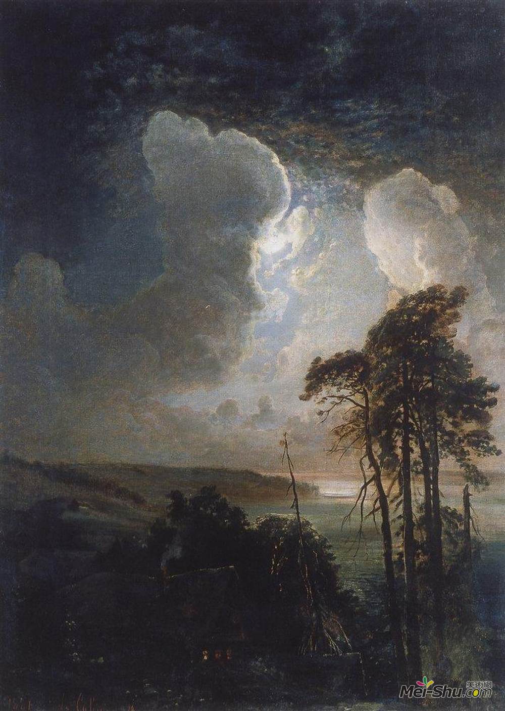 阿列克谢·孔德拉季耶维奇·萨伏拉索夫(Aleksey Savrasov)高清作品《麻雀之夜》