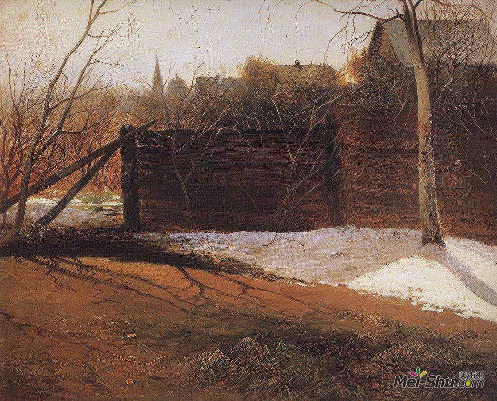 阿列克谢·孔德拉季耶维奇·萨伏拉索夫(Aleksey Savrasov)高清作品《春天》