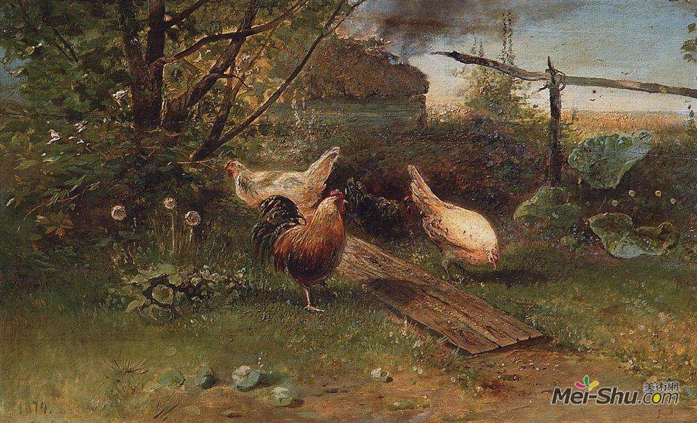 阿列克谢·孔德拉季耶维奇·萨伏拉索夫(Aleksey Savrasov)高清作品《夏日》