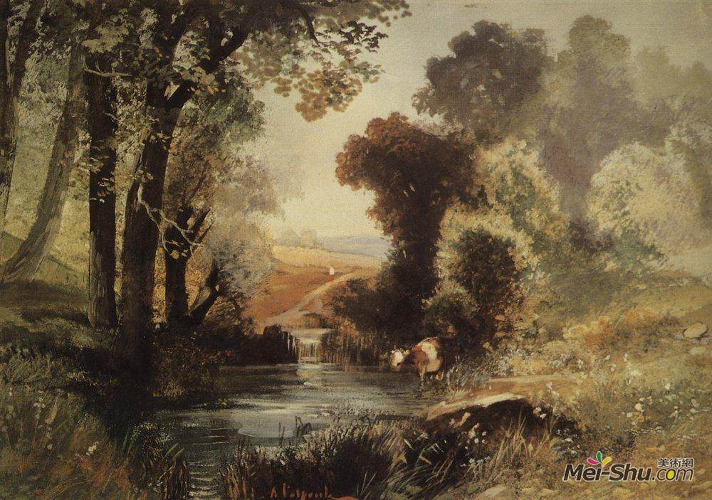 阿列克谢·孔德拉季耶维奇·萨伏拉索夫(Aleksey Savrasov)高清作品《夏日景观》