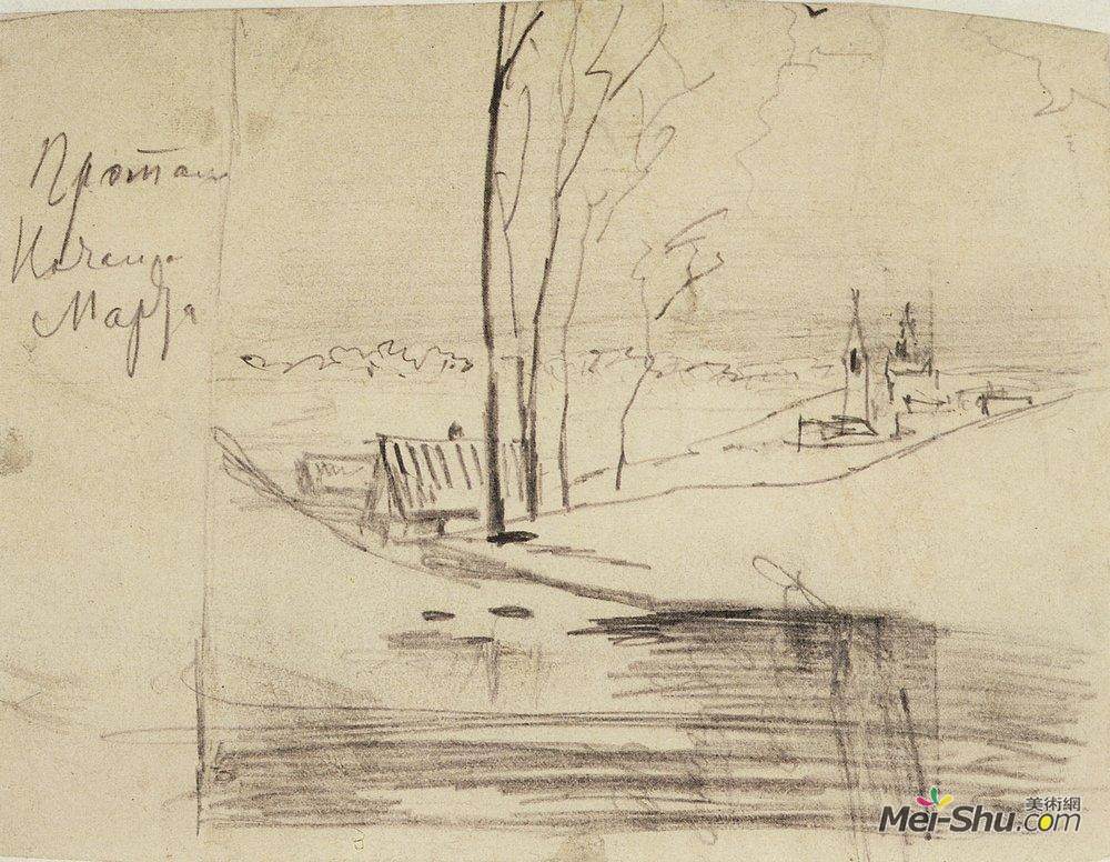 阿列克谢·孔德拉季耶维奇·萨伏拉索夫(Aleksey Savrasov)高清作品《解冻。三月初》