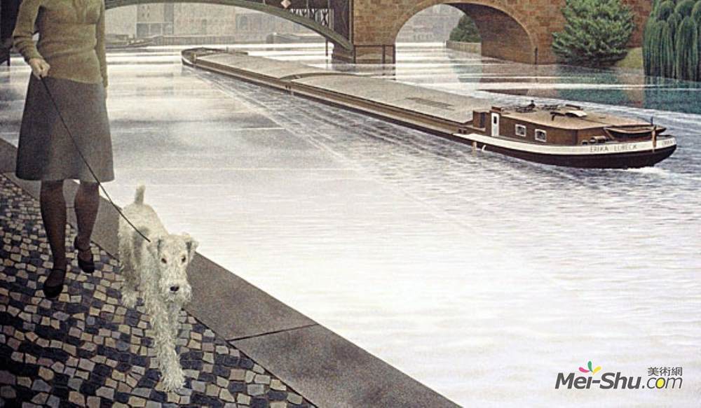 科尔维尔(Alex Colville)高清作品《施普雷河》