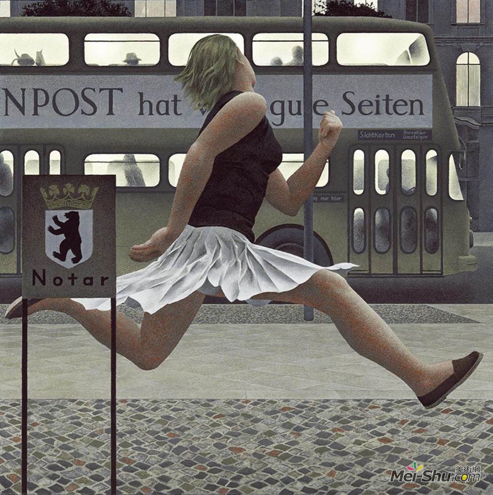 科尔维尔(Alex Colville)高清作品《柏林客车》