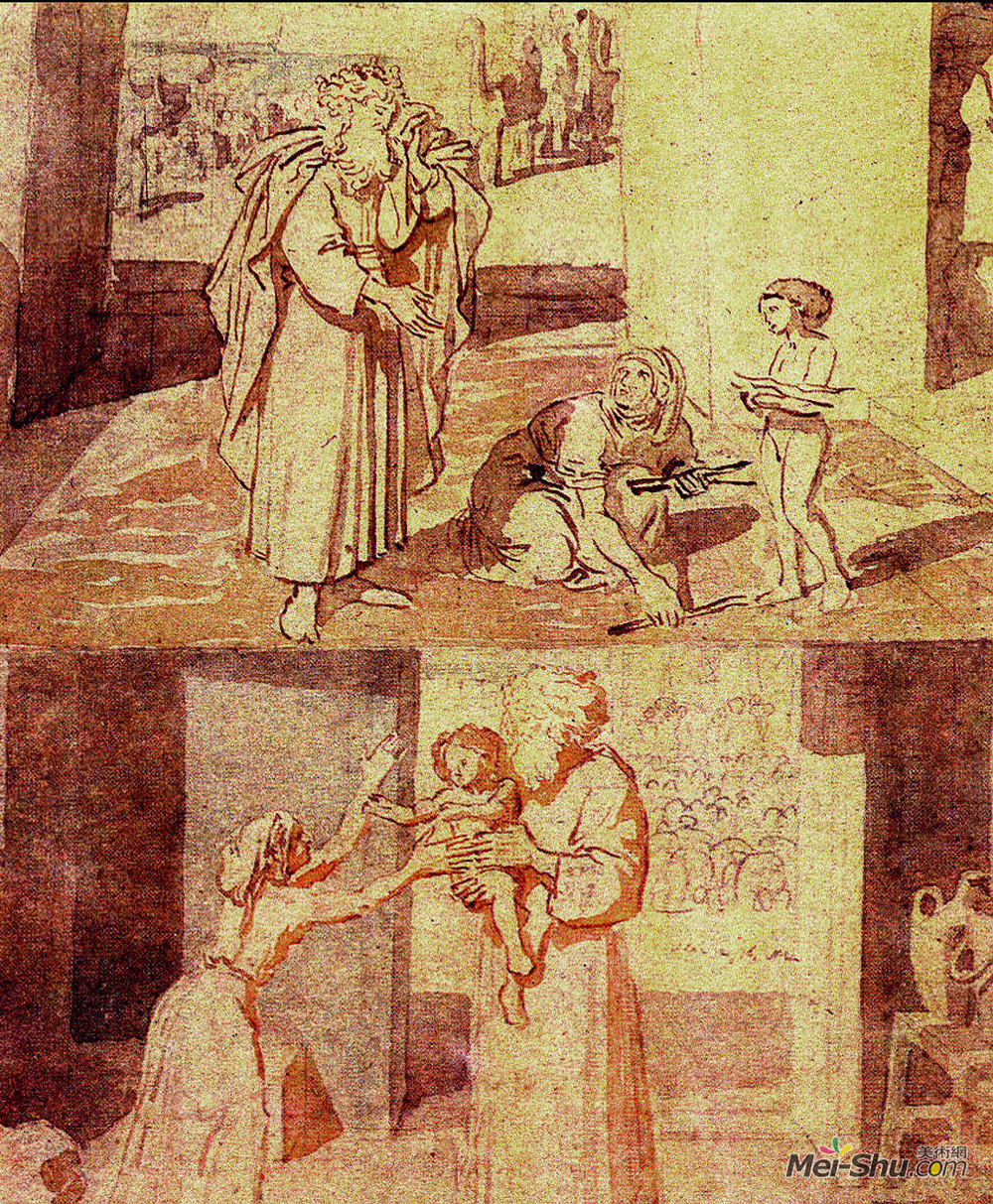 亚历山大·伊万诺夫(Alexander Ivanov)高清作品《The Prophet Elijah and the widow sareptana》
