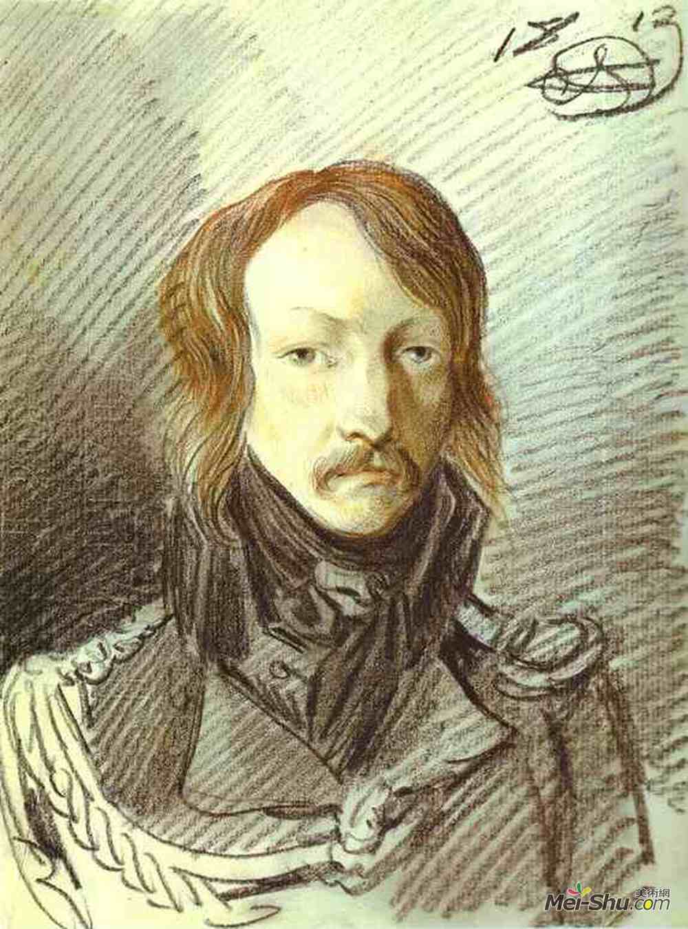 亚力山大奥洛夫斯基(Alexander Orlowski)高清作品《Portrait of A. P. Lanskoy》