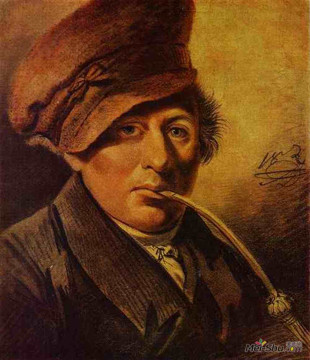 亚力山大奥洛夫斯基(Alexander Orlowski)高清作品《Portrait of K. I. Seidel》