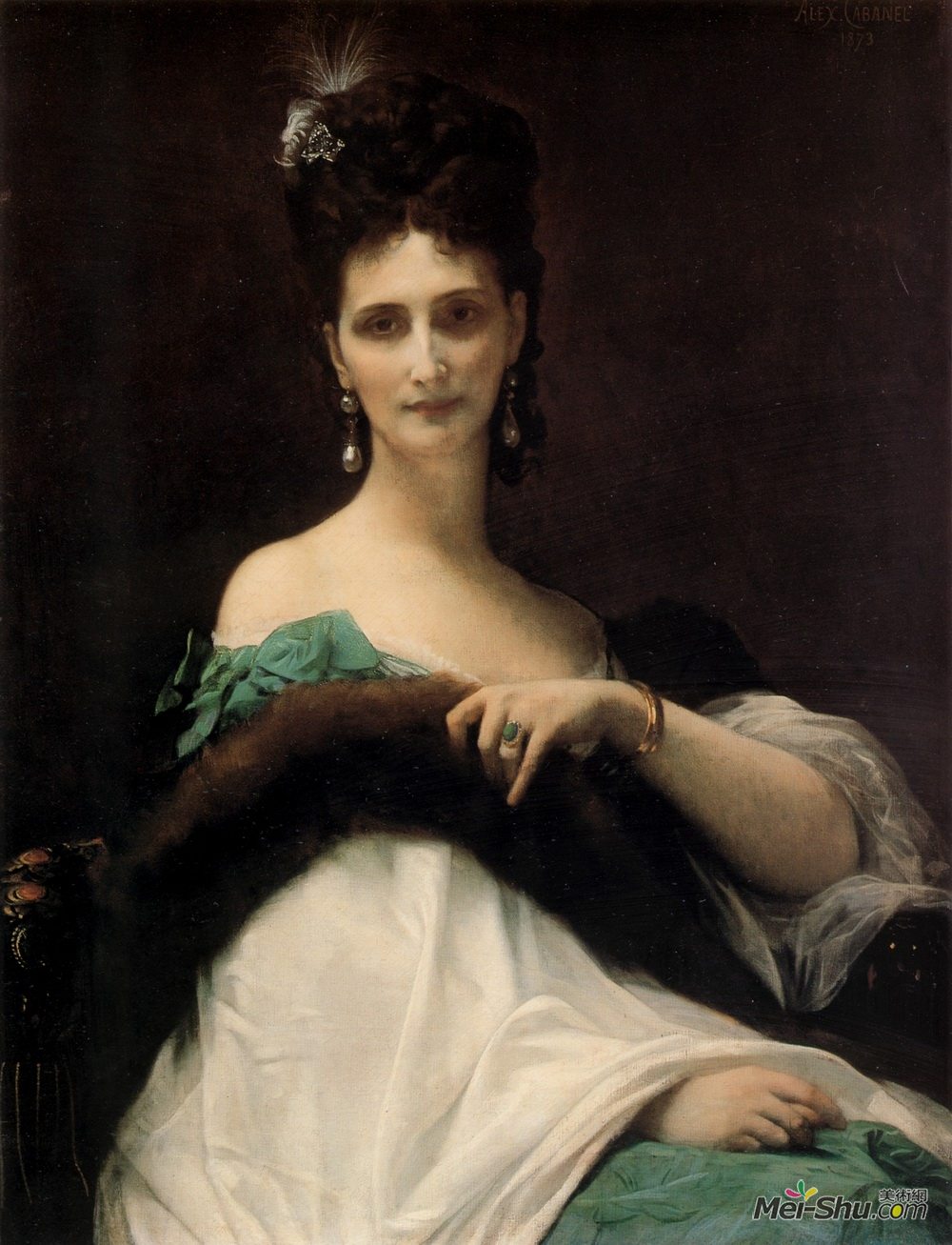 亚历山大·卡巴内尔(Alexandre Cabanel)高清作品《伯爵夫人凯勒》