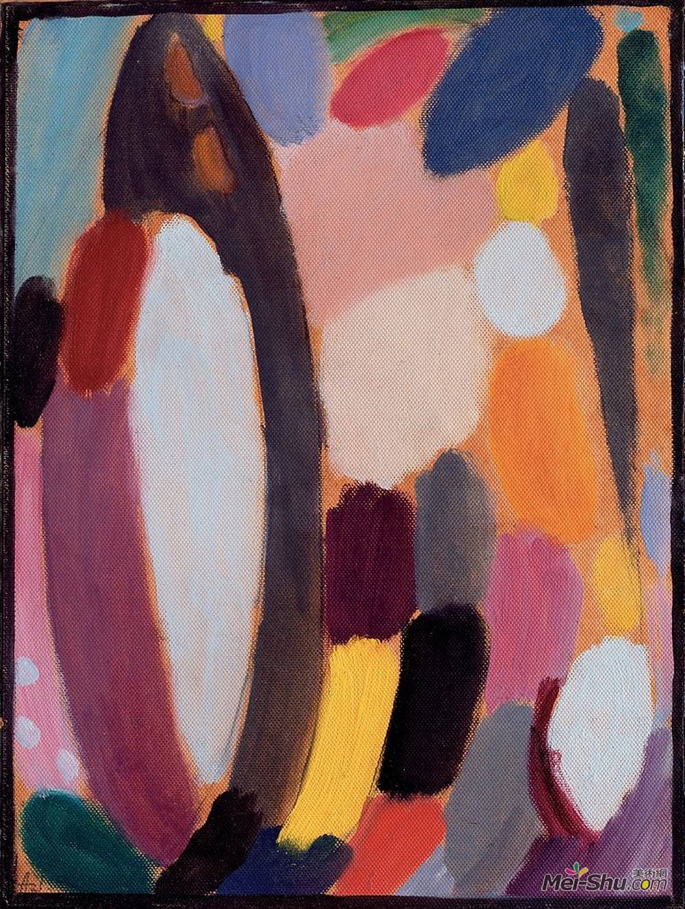 阿历克谢·冯·亚夫伦斯基(Alexej von Jawlensky)高清作品《变异》