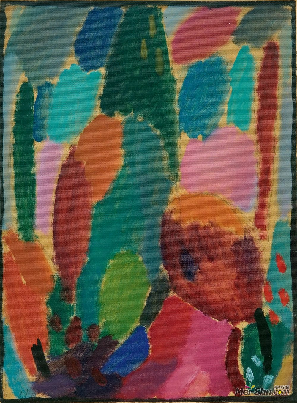 阿历克谢·冯·亚夫伦斯基(Alexej von Jawlensky)高清作品《变异：Z和amp?rtlichkeiten》