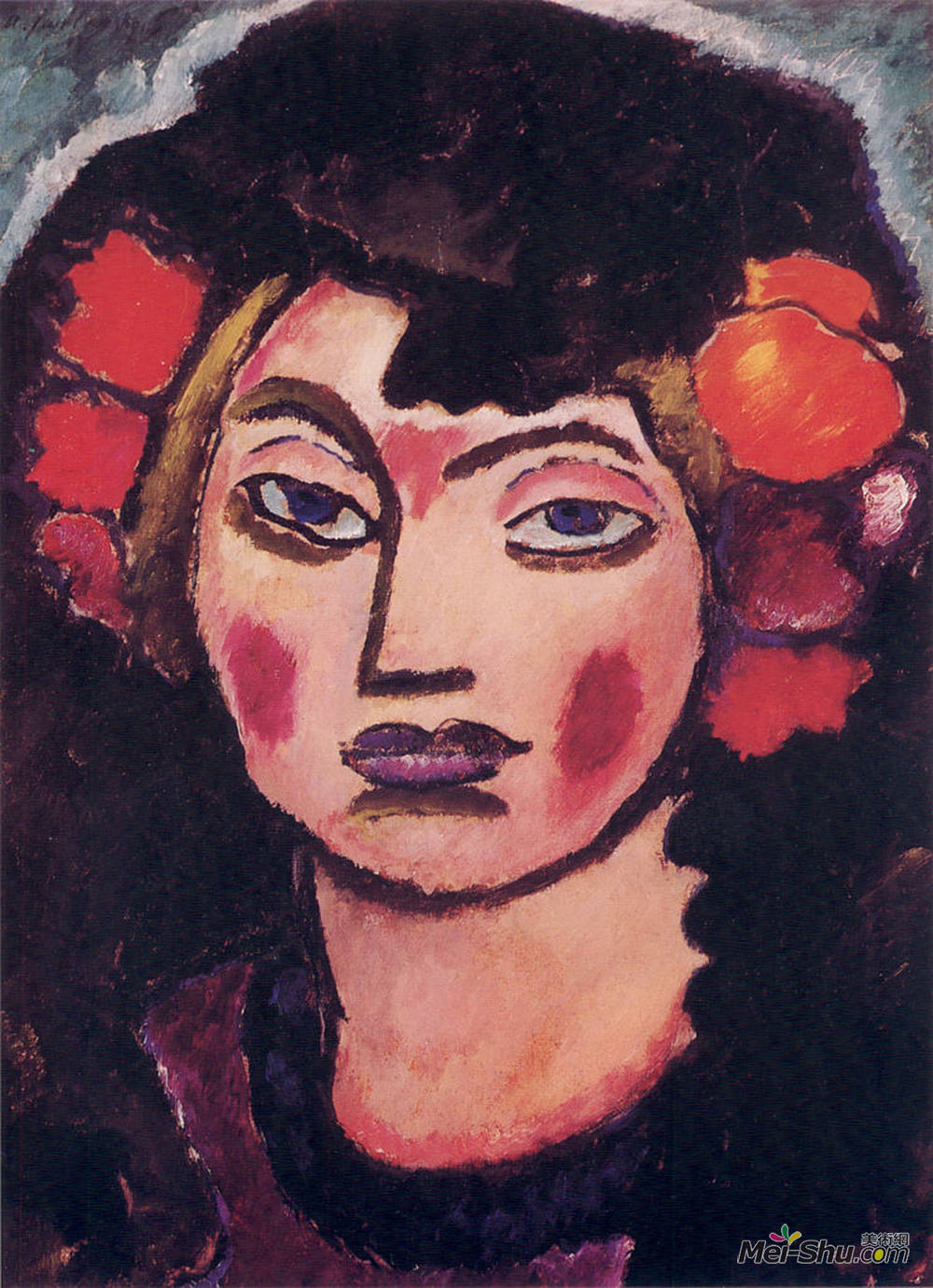 阿历克谢·冯·亚夫伦斯基(Alexej von Jawlensky)高清作品《西班牙女孩》