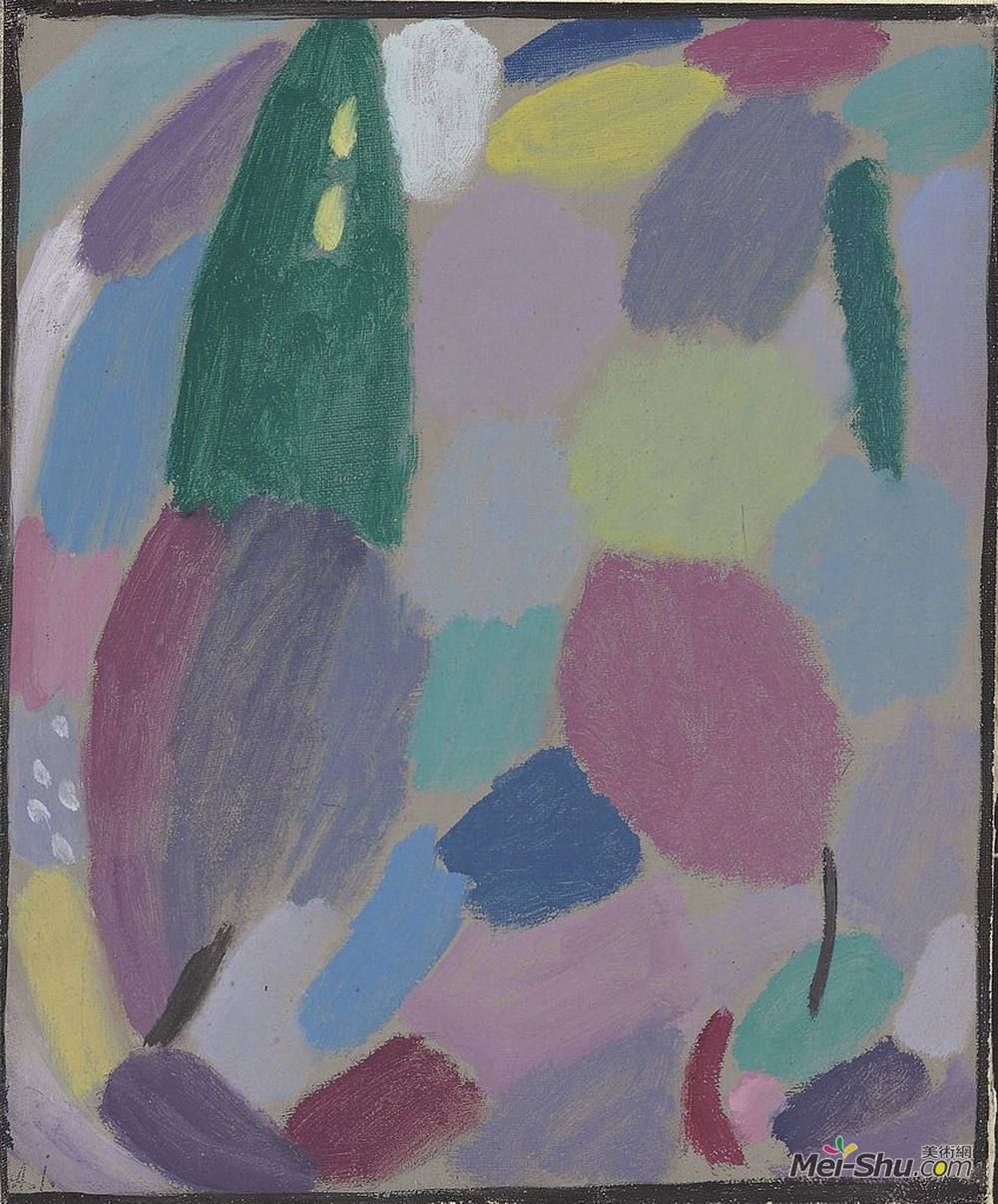 阿历克谢·冯·亚夫伦斯基(Alexej von Jawlensky)高清作品《变化：TR和amp?umerei》