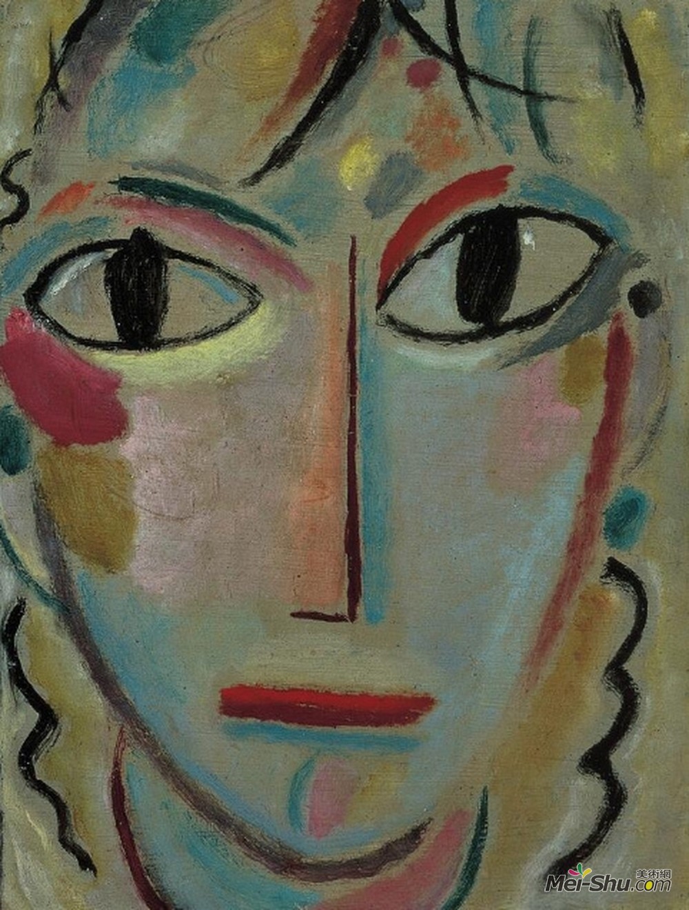阿历克谢·冯·亚夫伦斯基(Alexej von Jawlensky)高清作品《惊讶》
