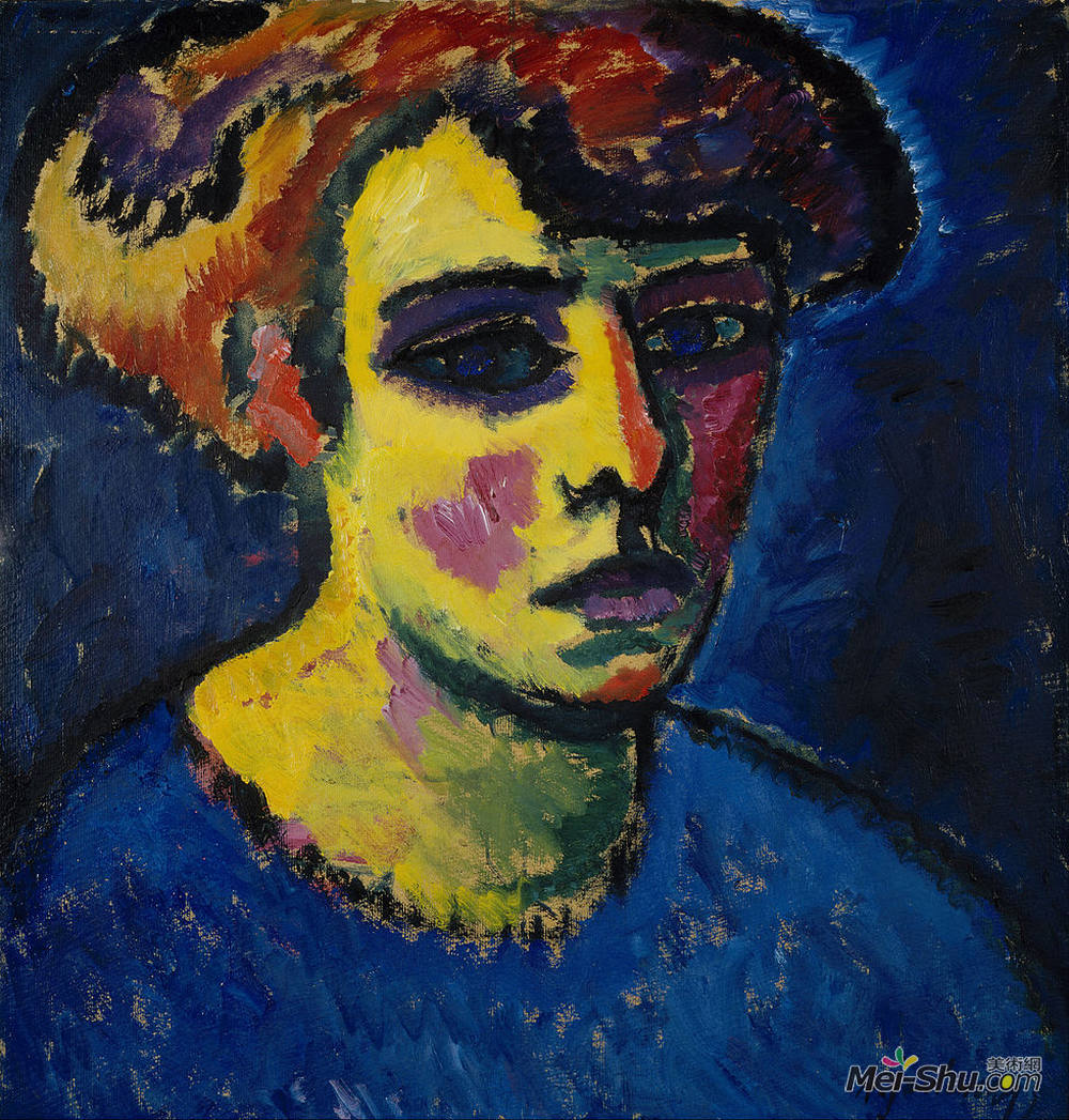 阿历克谢·冯·亚夫伦斯基(Alexej von Jawlensky)高清作品《女首领》