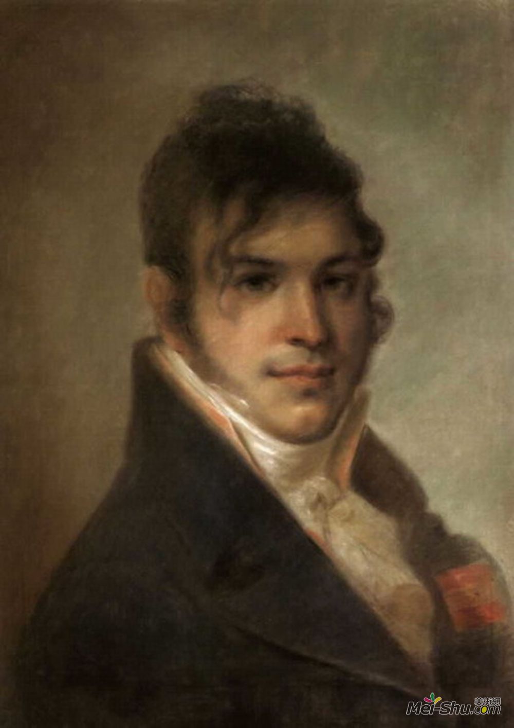 维涅齐昂诺夫(Alexey Venetsianov)高清作品《Portret of A.I. Bibikov》
