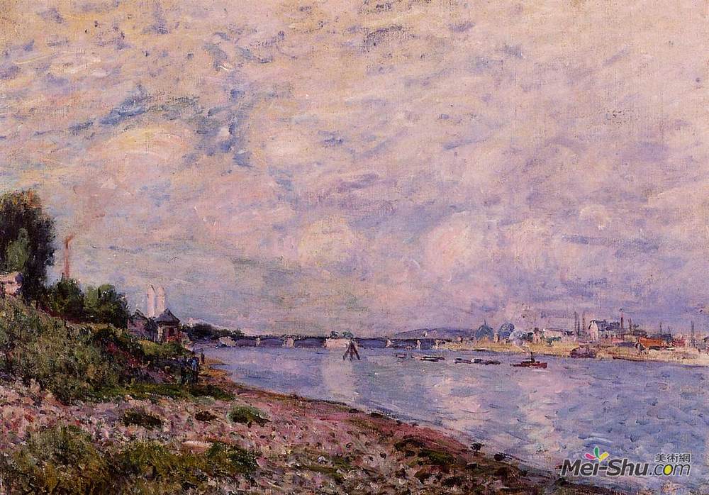 阿尔弗莱德·西斯莱(Alfred Sisley)高清作品《布吉瓦尔》