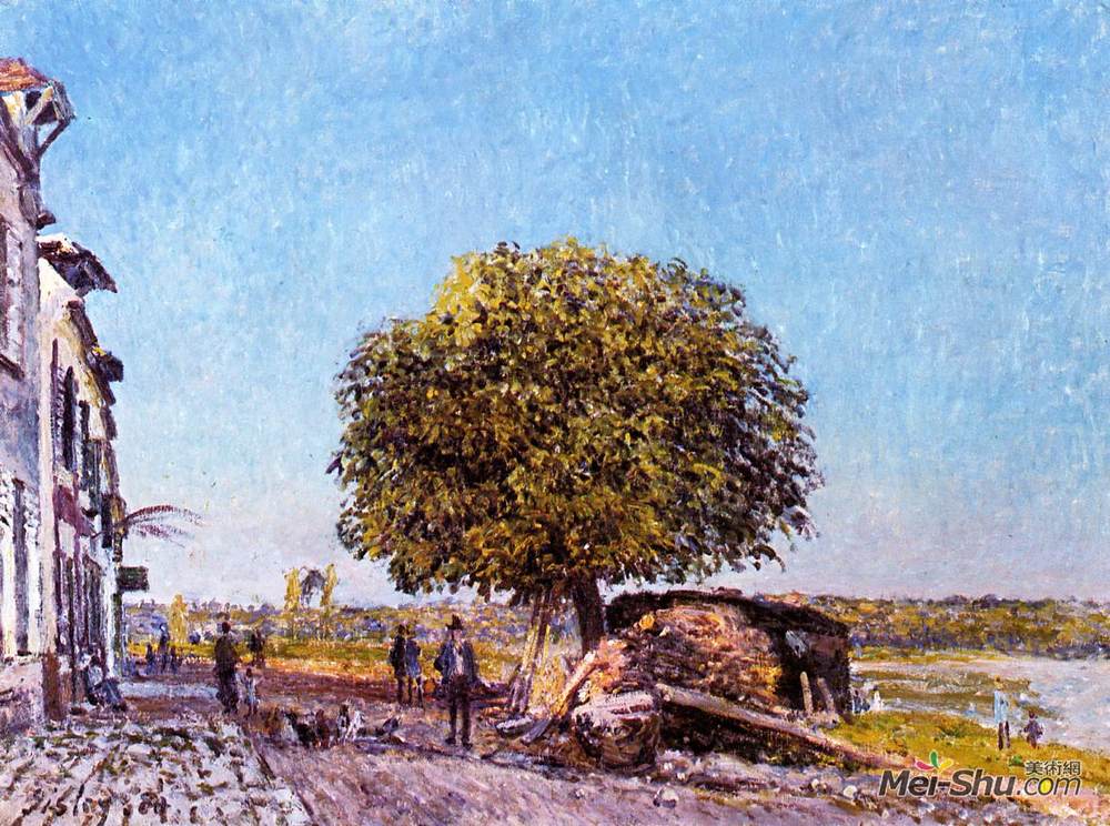 阿尔弗莱德·西斯莱(Alfred Sisley)高清作品《圣母山栗树》