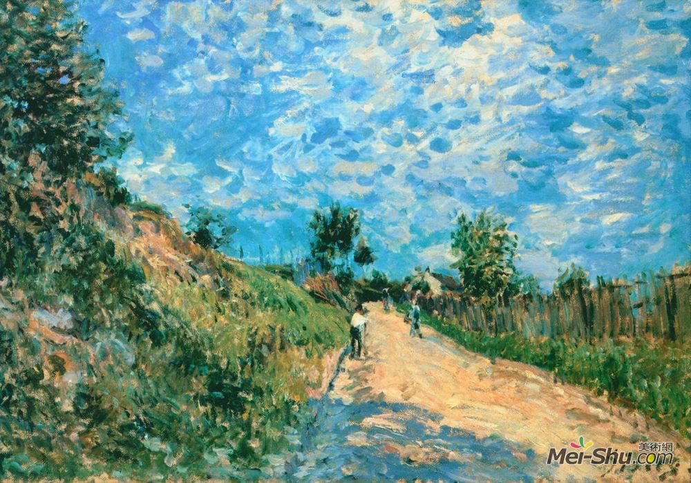 阿尔弗莱德·西斯莱(Alfred Sisley)高清作品《山路》