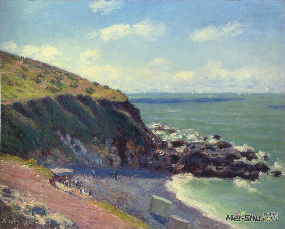 阿尔弗莱德·西斯莱(Alfred Sisley)高清作品《Lady s Cove》