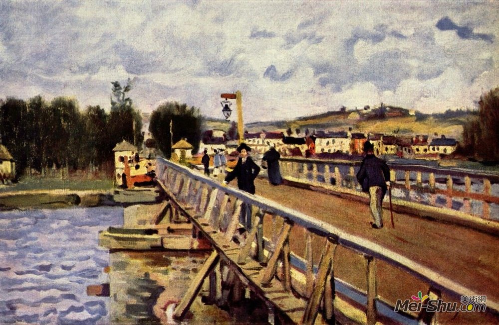 阿尔弗莱德·西斯莱(Alfred Sisley)高清作品《朗兰湾》