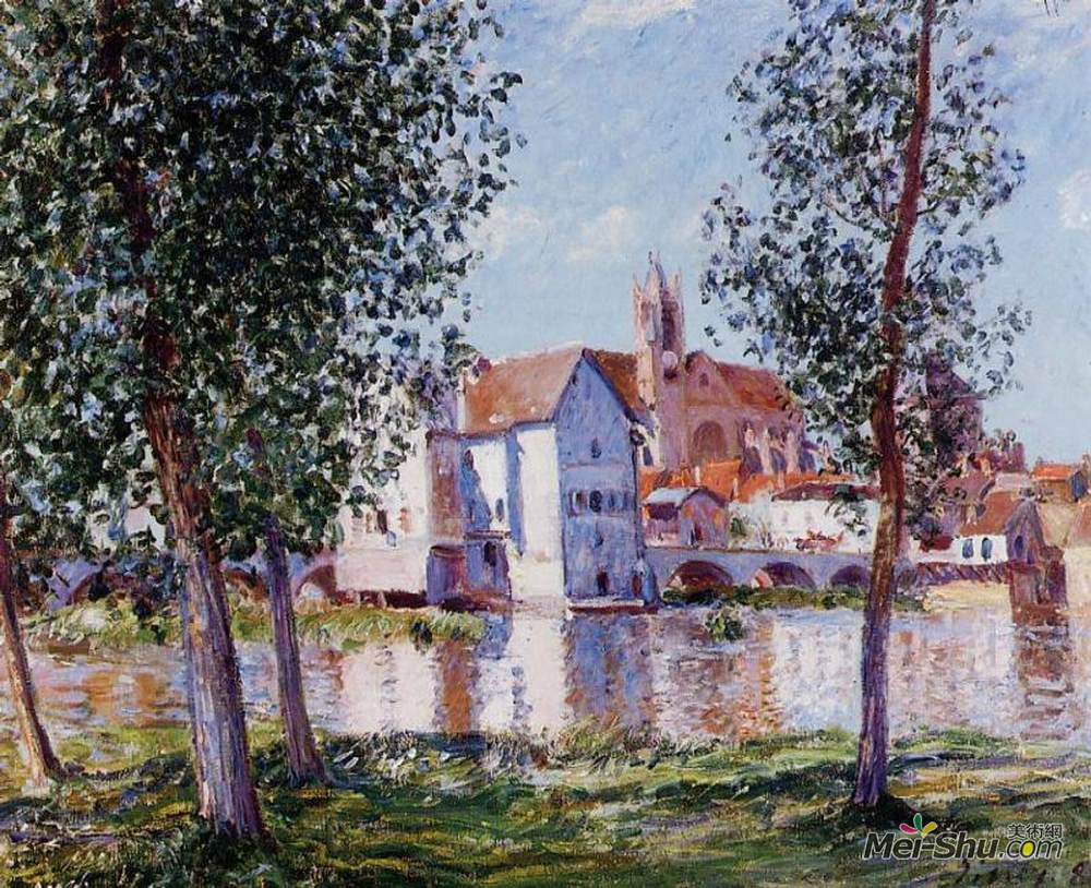 阿尔弗莱德·西斯莱(Alfred Sisley)高清作品《洛伊莫雷特》