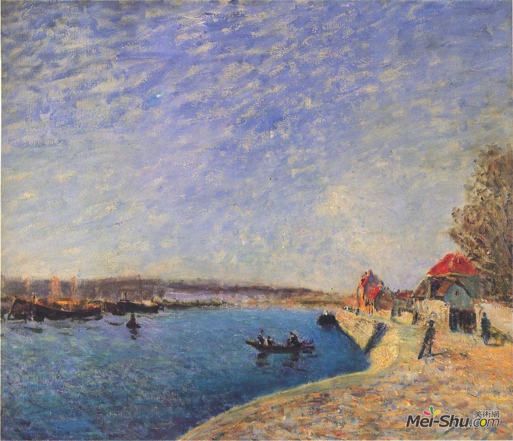 阿尔弗莱德·西斯莱(Alfred Sisley)高清作品《圣母河》