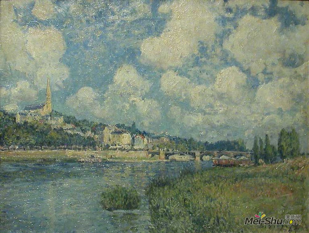 阿尔弗莱德·西斯莱(Alfred Sisley)高清作品《圣克劳德》