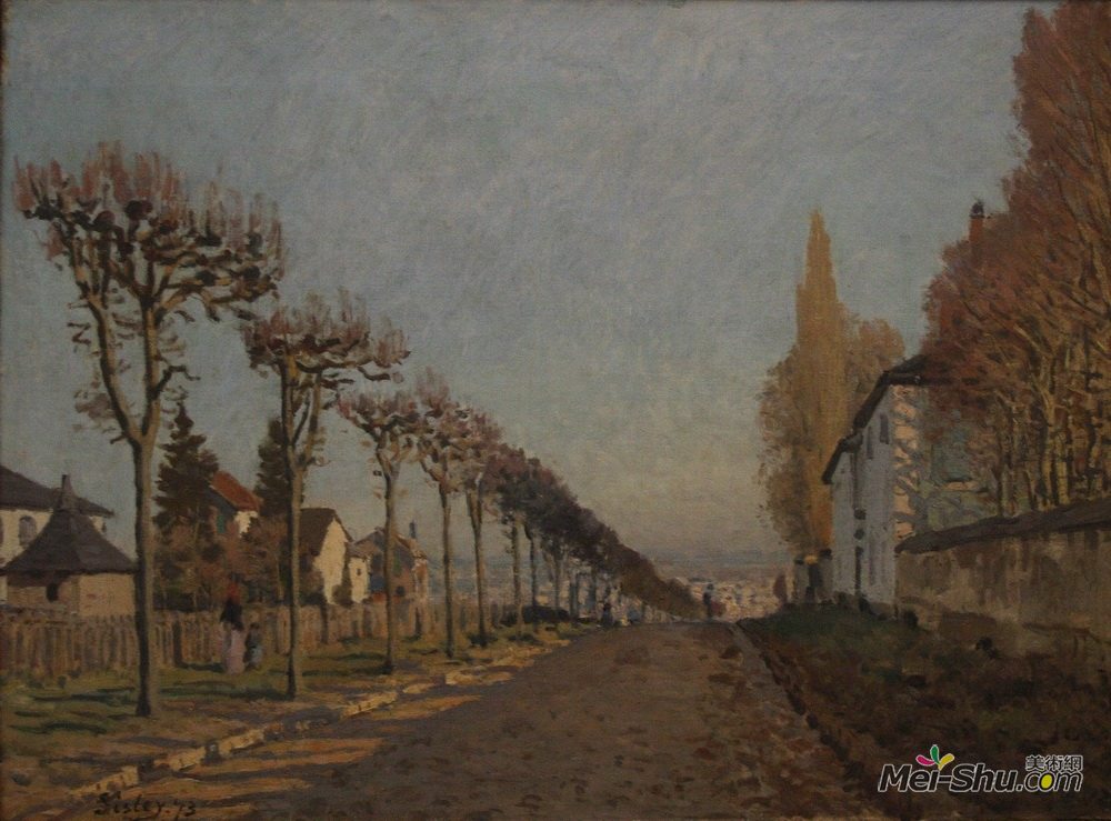 阿尔弗莱德·西斯莱(Alfred Sisley)高清作品《机器的车道》