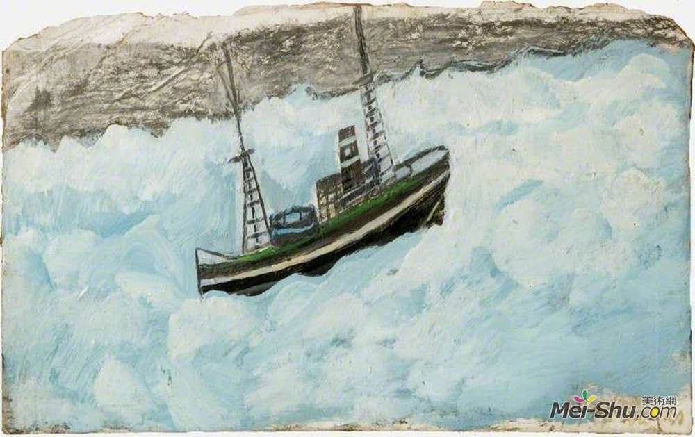 艾尔弗雷德沃利斯(Alfred Wallis)高清作品《渔船》