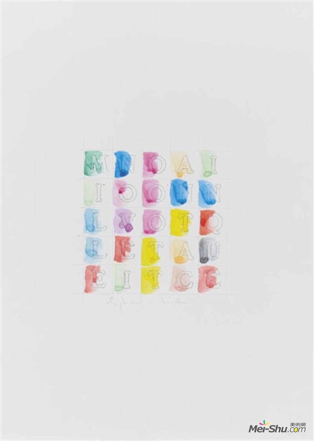 阿里吉耶罗·波提(Alighiero Boetti)高清作品《1900》