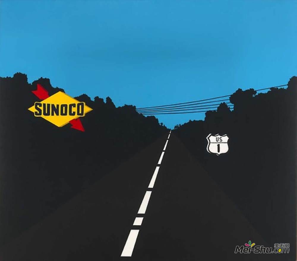 阿伦·达尔克安热洛(Allan D'Arcangelo)高清作品《美国1号公路》