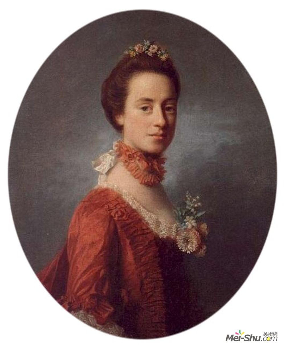 阿兰·雷姆赛(Allan Ramsay)高清作品《Mary Digges (1737-1829) Lady Robert Manners》