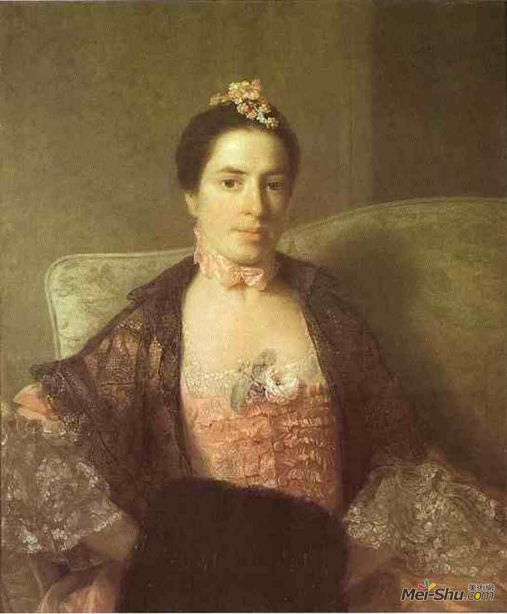 阿兰·雷姆赛(Allan Ramsay)高清作品《玛莎的肖像，埃尔金伯爵夫人》