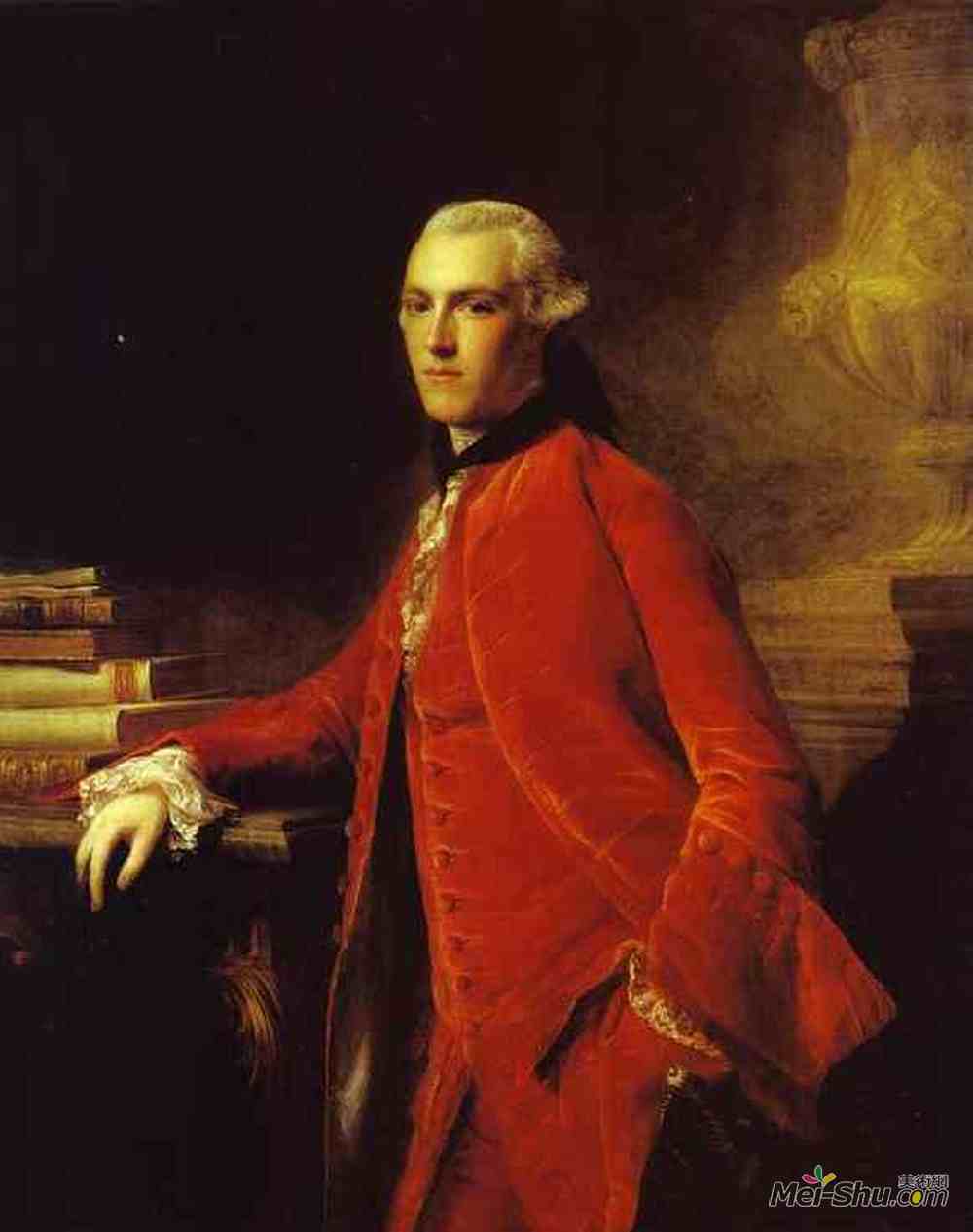 阿兰·雷姆赛(Allan Ramsay)高清作品《Portrait of William Colyear, Viscount Milsington》