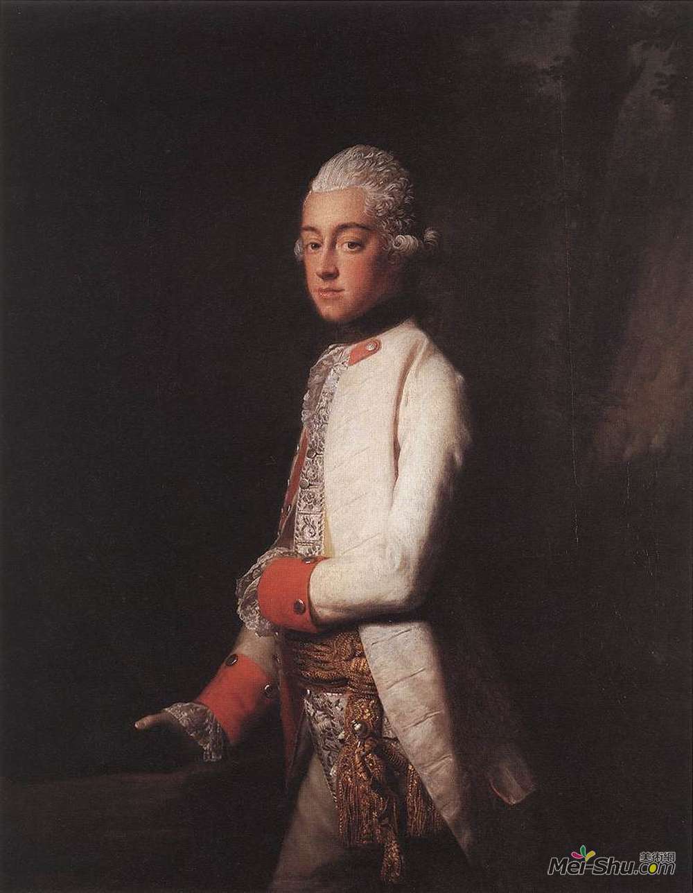 阿兰·雷姆赛(Allan Ramsay)高清作品《Prince George Augustus of Mecklenburg Strelitz》