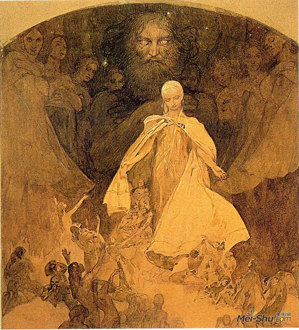 阿尔丰斯·慕夏(Alphonse Mucha)高清作品《智慧时代》