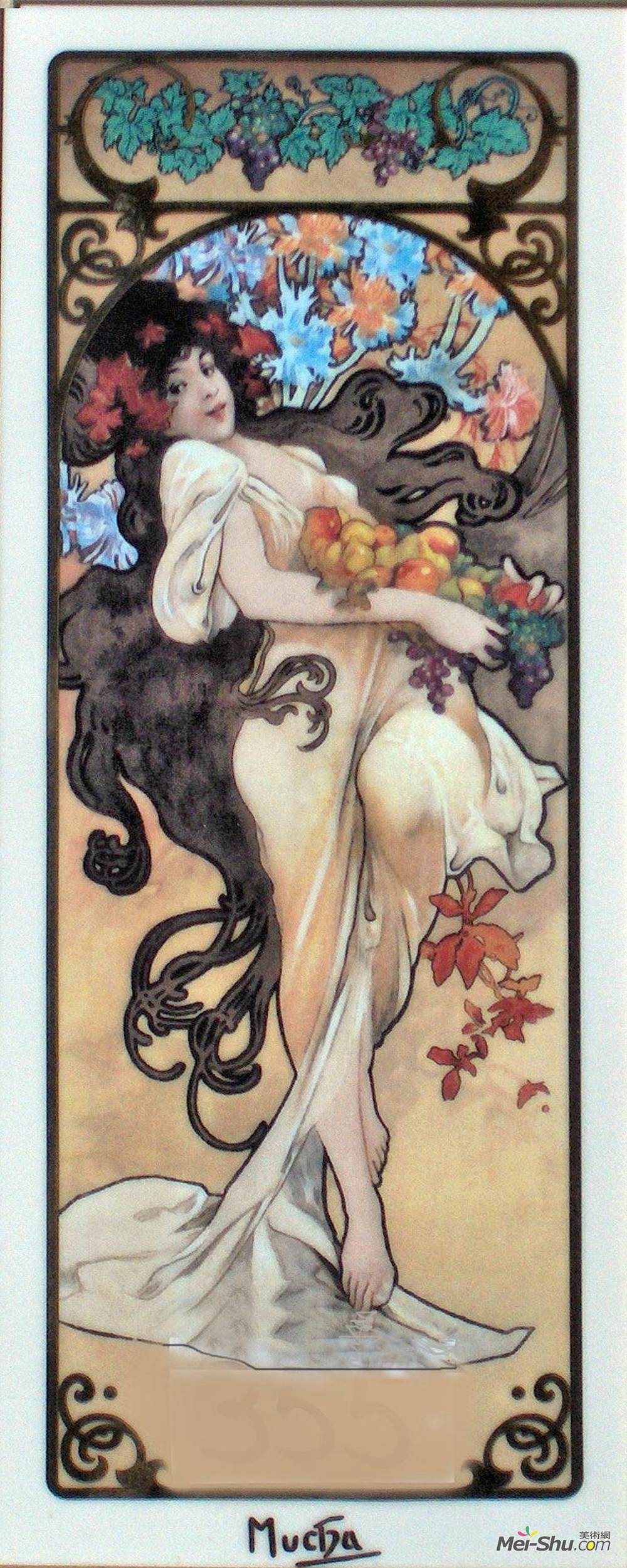 阿尔丰斯·慕夏(Alphonse Mucha)高清作品《紫水晶》