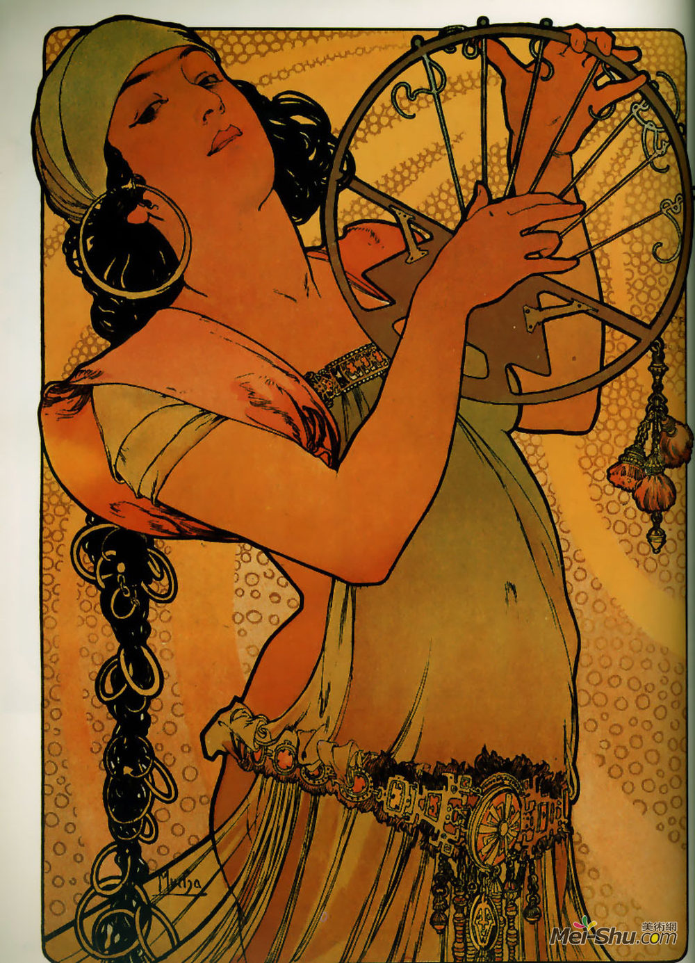 阿尔丰斯·慕夏(Alphonse Mucha)高清作品《莎乐美》