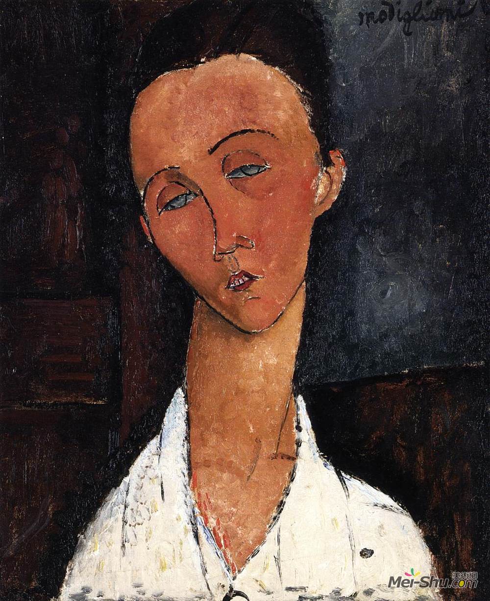 阿梅代奥·莫迪利亚尼(Amedeo Modigliani)高清作品《柳尼亚·捷科夫斯卡》