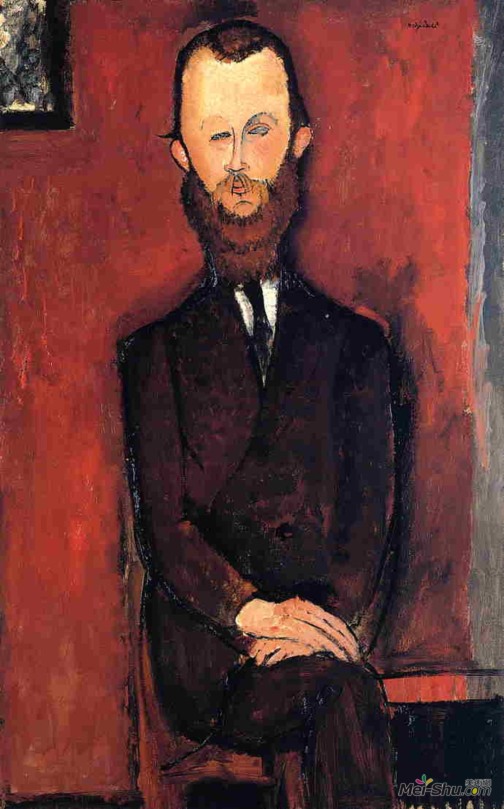 阿梅代奥·莫迪利亚尼(Amedeo Modigliani)高清作品《韦尔霍斯基伯爵》