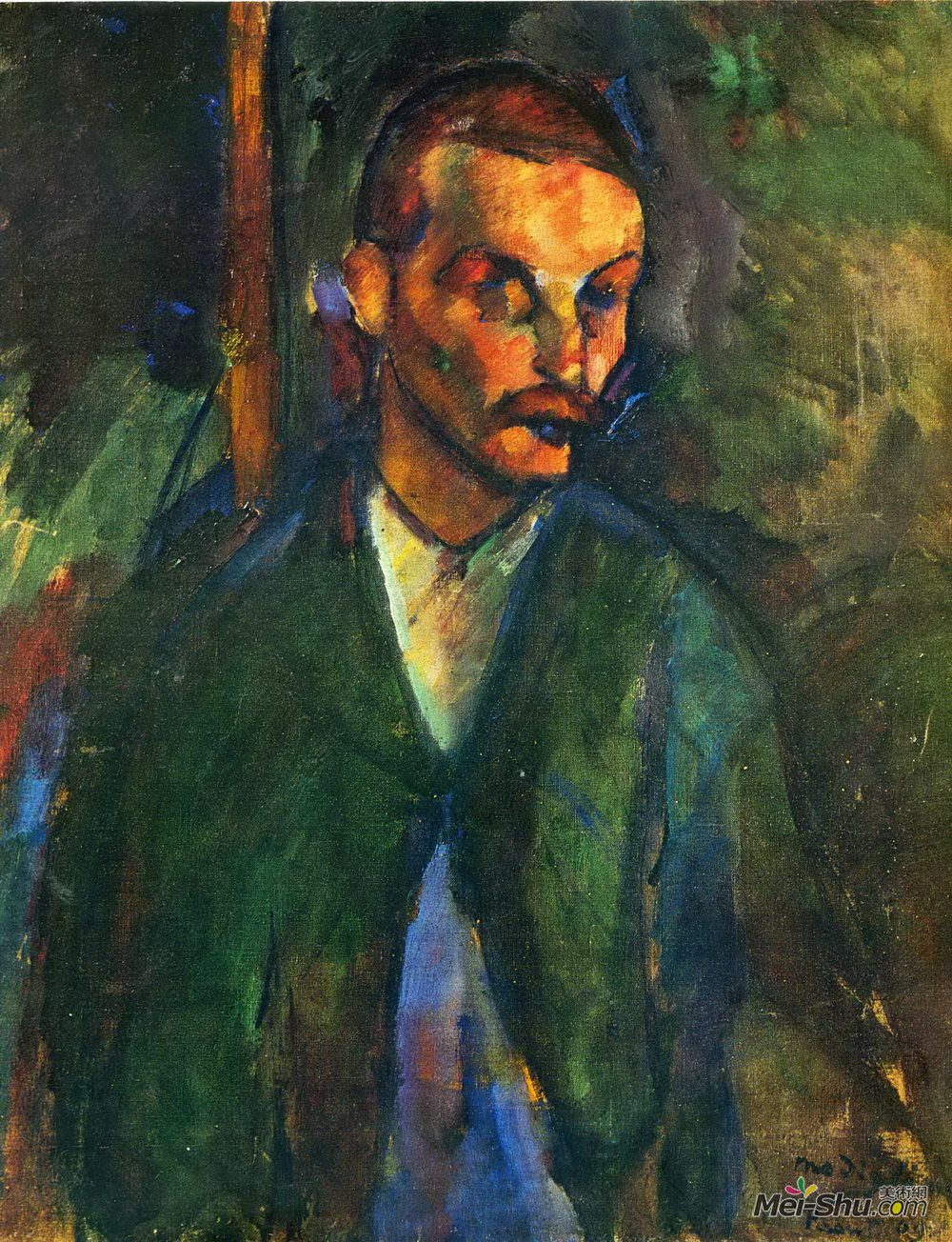 阿梅代奥·莫迪利亚尼(Amedeo Modigliani)高清作品《利沃恩乞丐》