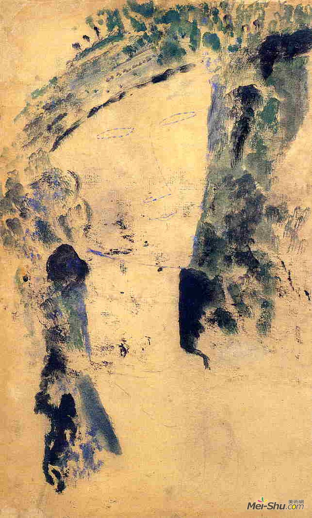 阿梅代奥·莫迪利亚尼(Amedeo Modigliani)高清作品《女性肖像》