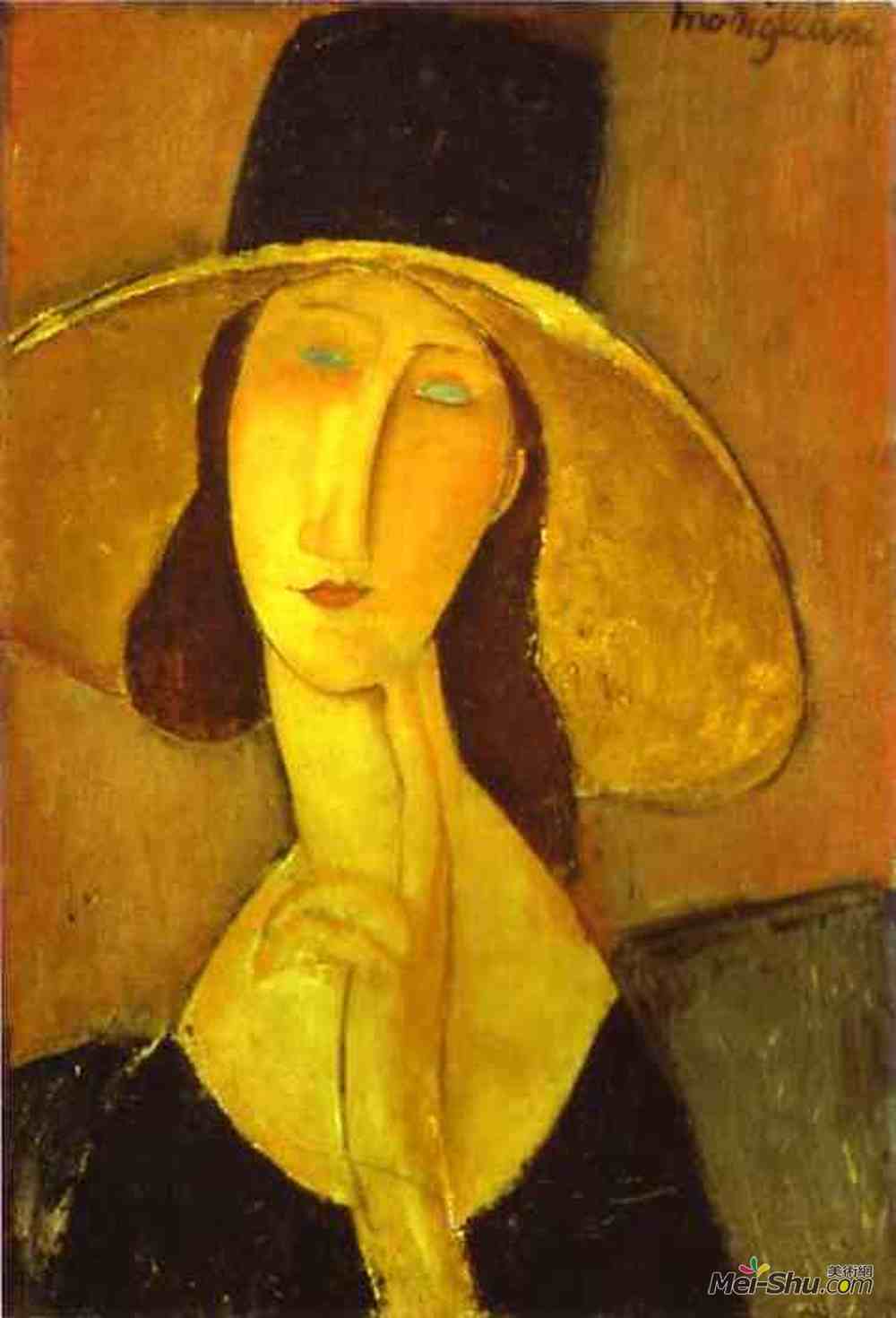 阿梅代奥·莫迪利亚尼(Amedeo Modigliani)高清作品《女首领》