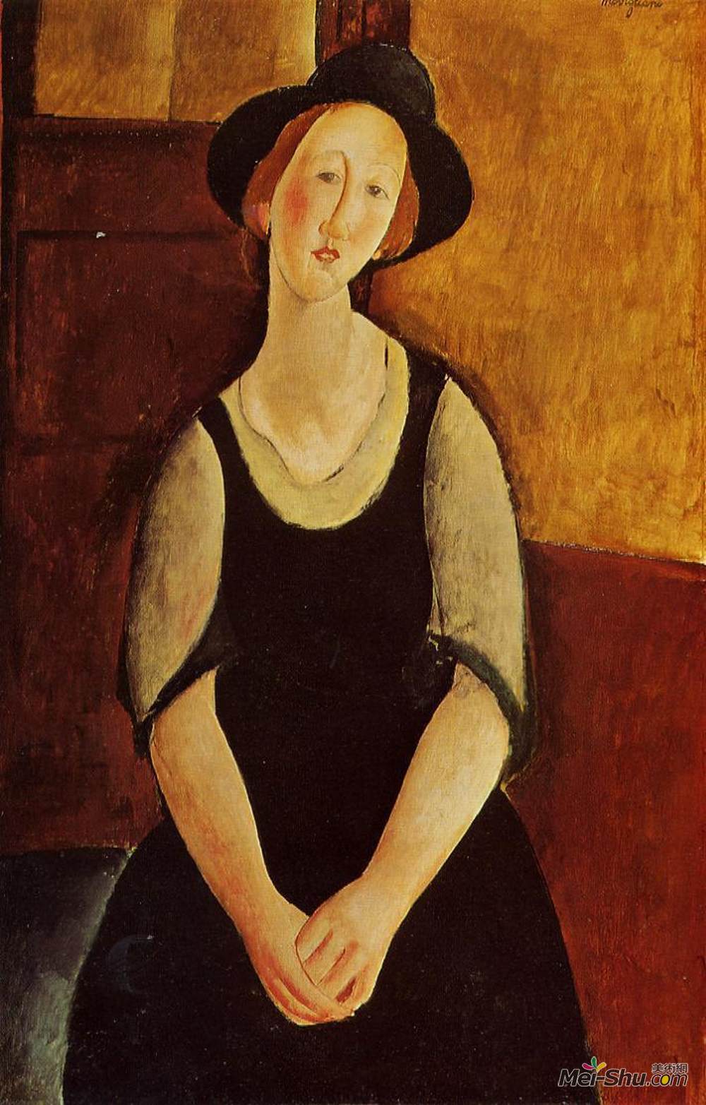 阿梅代奥·莫迪利亚尼(Amedeo Modigliani)高清作品《索拉克林克斯特罗姆》