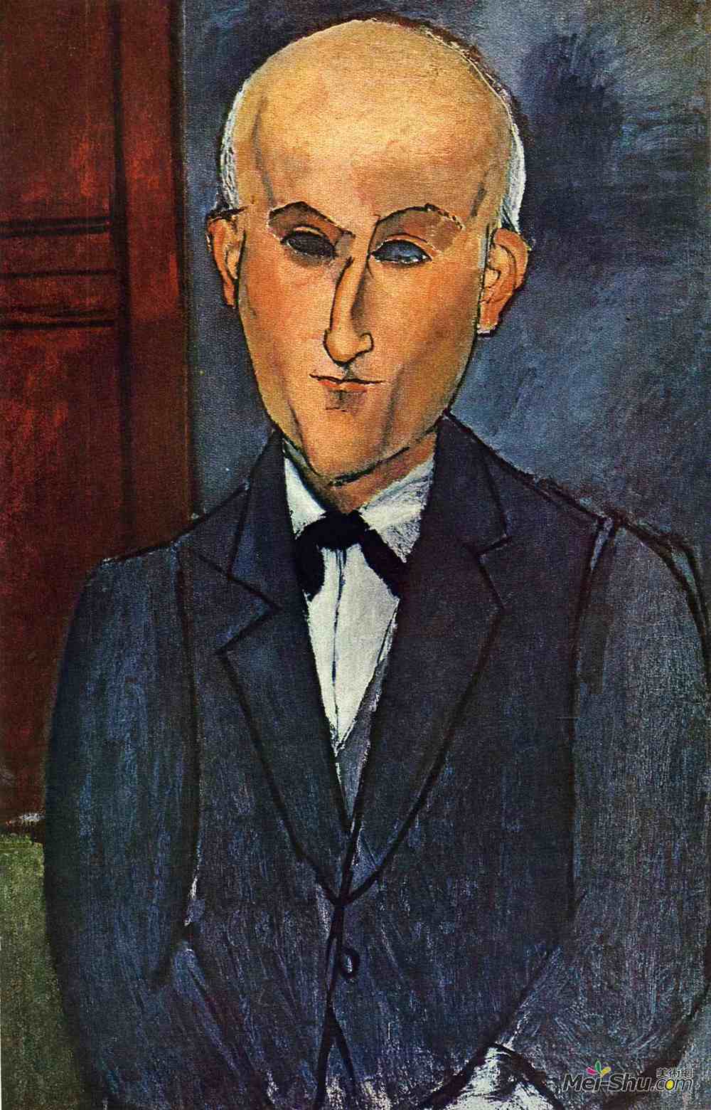 阿梅代奥·莫迪利亚尼(Amedeo Modigliani)高清作品《马克思·雅各布》