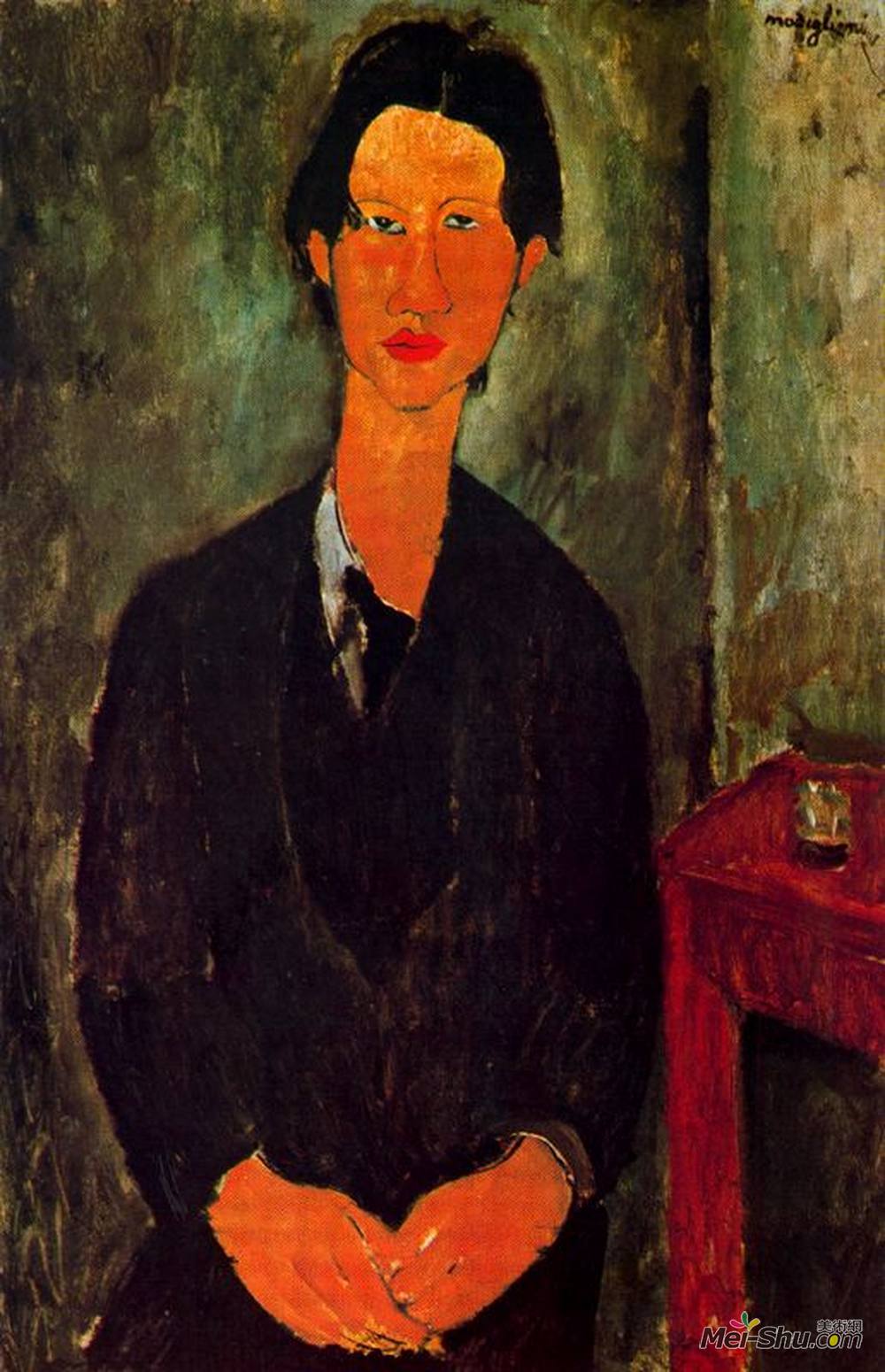 阿梅代奥莫迪利亚尼amedeomodigliani高清作品portraitofchaimsoutine