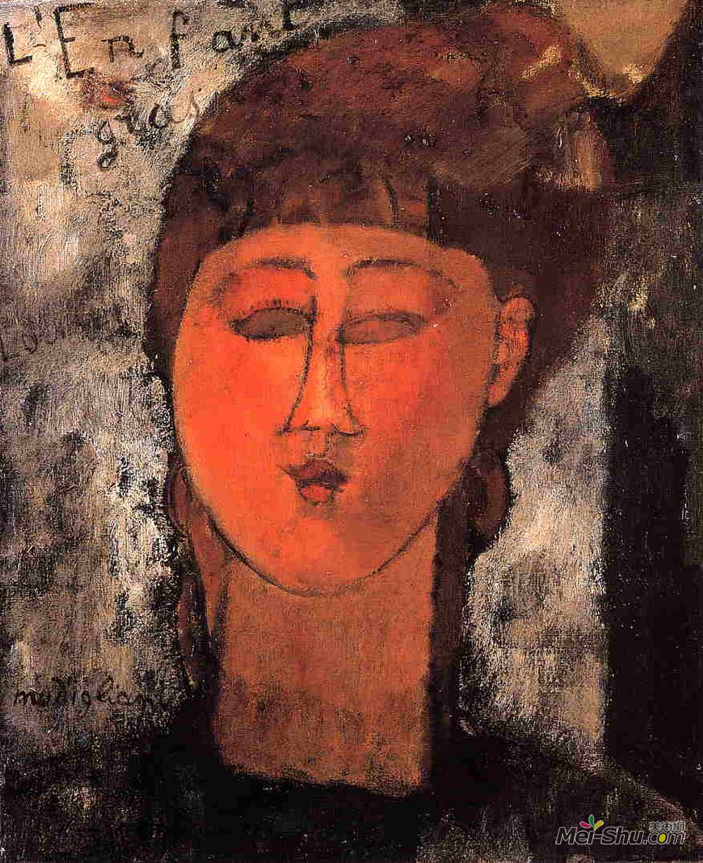 阿梅代奥·莫迪利亚尼(Amedeo Modigliani)高清作品《胖孩子》