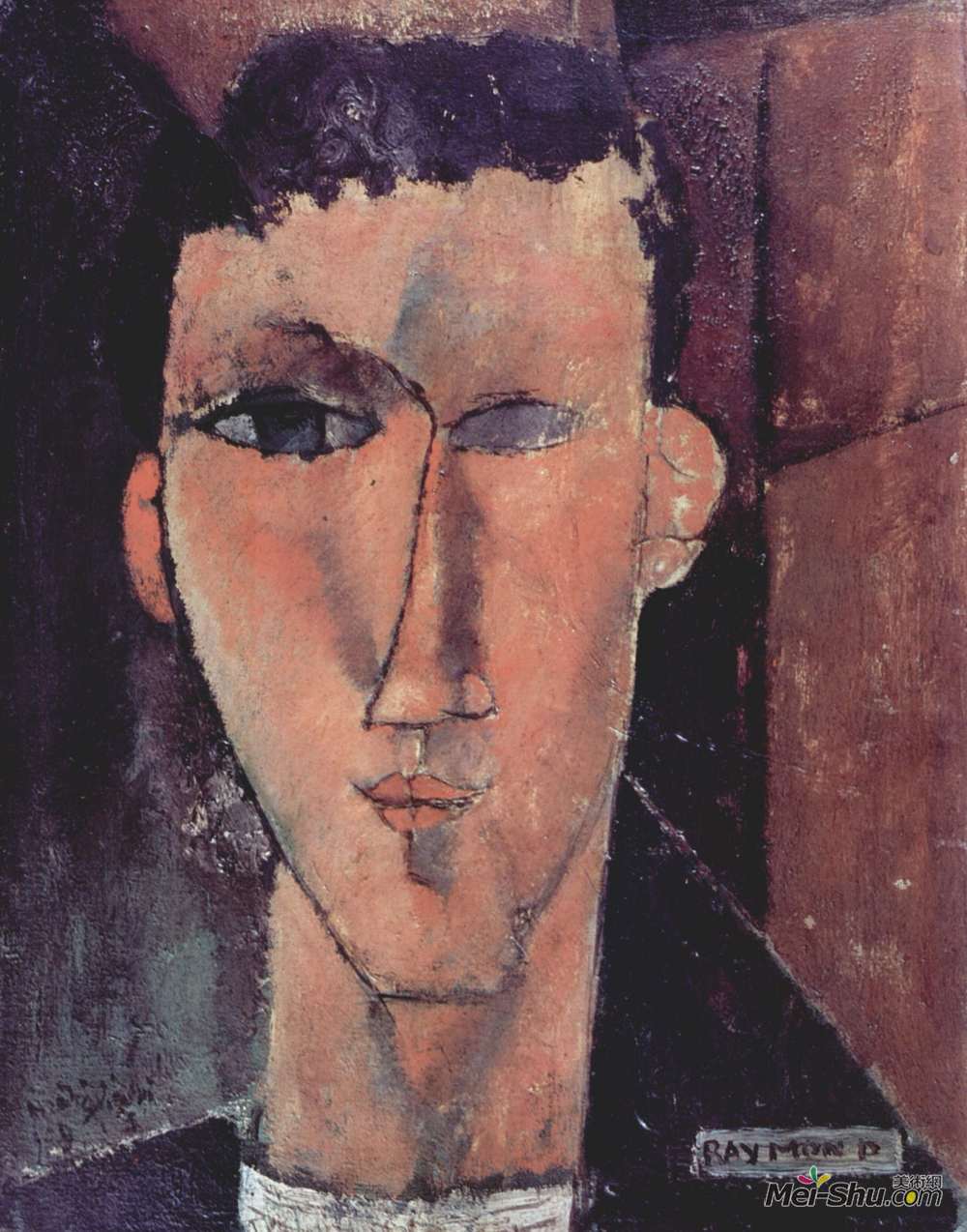 阿梅代奥·莫迪利亚尼(Amedeo Modigliani)高清作品《雷蒙德画像》