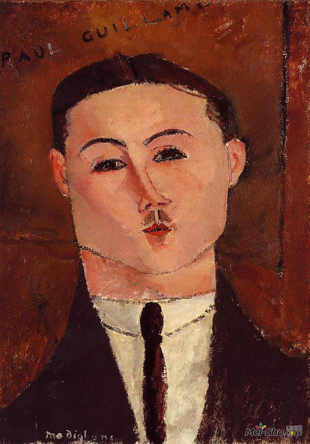 阿梅代奥·莫迪利亚尼(Amedeo Modigliani)高清作品《保罗·居庸》