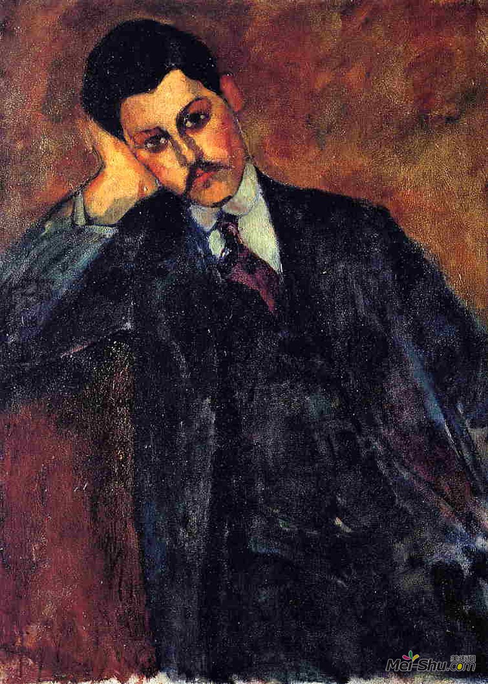 阿梅代奥·莫迪利亚尼(Amedeo Modigliani)高清作品《让·亚历山大》